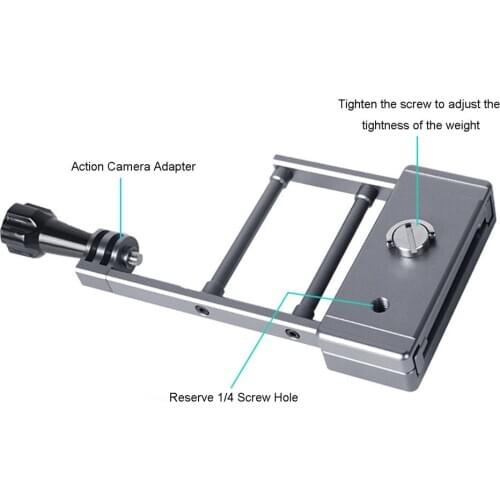 Handheld Mobile Gimbal Adapter Adjustable Switch Mount Adapter for OM 4/Osmo Mobile 3 Action Camera Accessories