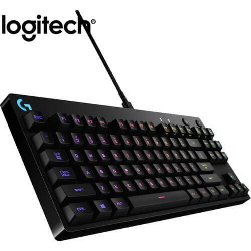 Logitech G Pro Wired Gaming Mechanical Ergonomic Keyboard LIGHTSYNC RGB Backlight12 Programmable F-Key Macros Gx Clicky Switches