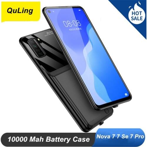 QuLing 10000 Mah For Huawei Nova 7 Battery Case Nova 7 SE Nova 7 Pro Battery Charger Case Phone Power Bank Nova7 Battery Case