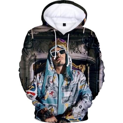 J BALVIN boy/girls Hoodie 2021 3D Long Sleeve Sweatshirt Men/womens Hoodie Mix-Up Fashion Super Star Oversized