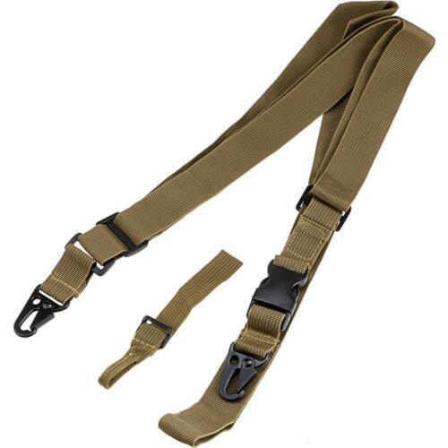 Three Point Multi-function Gun Sling Bungee Rifle Sling Quick Detach QD Nylon Strap Adjustable Belt Rope for Hunting