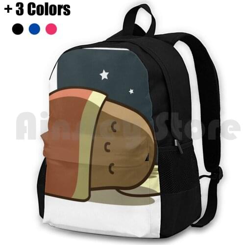 Sleeping Potato Outdoor Hiking Backpack Riding Climbing Sports Bag Potato Funny Potato Potato Meme Cute Potato Potato Cute