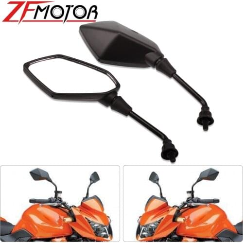 Universal 10mm Motorcycle Rearview Mirrors Black Scooter Moto Side Mirrors FOR honda cbr 125 cb400 suzuki gs 500 bandit 1250