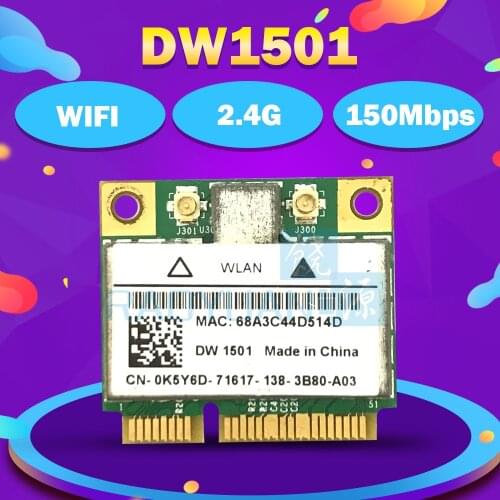 BroadCom BCM94313HMG2L BCM4313 DW1501 DW1503 DW1504 150Mbps Half Mini PCI-e WLAN Card for Dell E5530 E6330 E6430 E6230 laptop