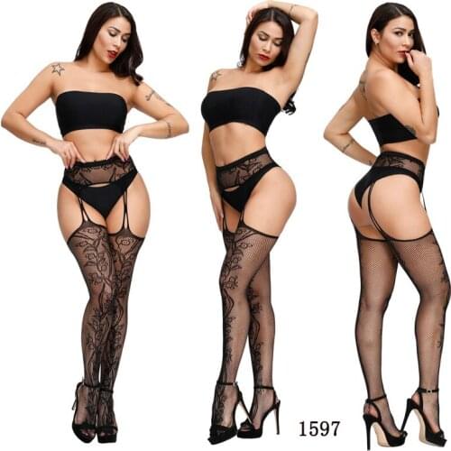 Womens stockings Sexy Lingerie Pantyhose Erotic Stockings Nylon Mesh Open Crotch Fishnet Panty Bottoming Lntimate Goods For Sex