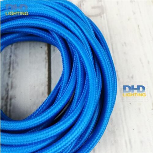 12meters/lot sky blue color textile cable fabric wire vintage power cord vintage lighting accessories wire cord