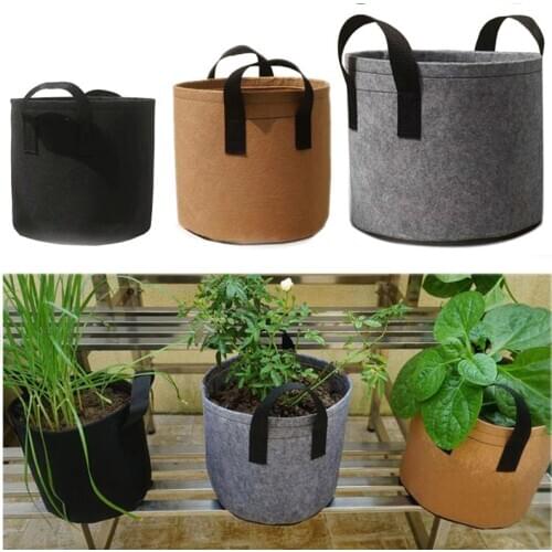 2 5 7 10 Gallon Grow Bags Fruit Potato Tomato Fabric Flower Pots Planting Home Garden Tools for Outdoor Plants