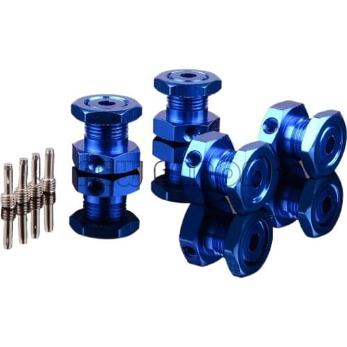 4Pcs Aluminum 17mm Hex Wheel Nuts hubs with Threadlock FOR RC TRAXXAS 1/10 Revo Summit Slayer Pro 4X4 T-Maxx NEW ENRON #5353