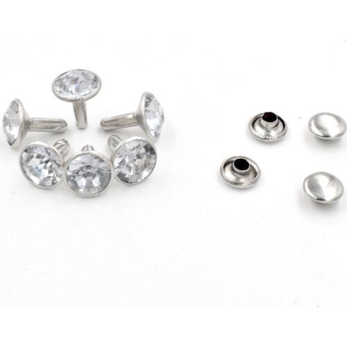 50 sets per pack.Crystal buckle soft bag. Sofa nails. diamond buckle. Diamond buttons. Background decorative buckle. Button