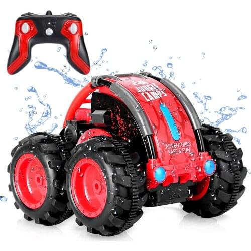 2.4Ghz Amphibious Remote Control Car Four-Wheel Drive 360 ° Roll Rotating Remote Control Car Toy ChildrenS Toy Gift