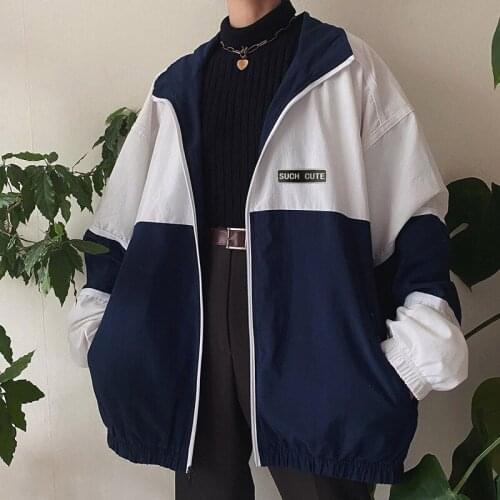 Unisex Oversized Baseball Jackets,Autumn Fashion Casual Letter Patterns Turn-Down Collar Long Sleeve Ladies Jacket with Zipper