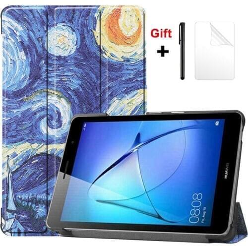 Case For Huawei MatePad T8 Cover Kobe2-L03 KOB2-L09 Funda Slim Magnetic Folding Stand Shell Capa Coque +film+pen