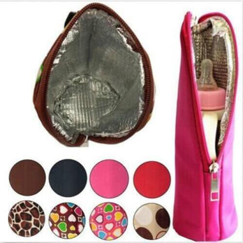 Baby Thermal Insulation Bags for Feeding Bottle Warmer 300-350ML Hang Stroller