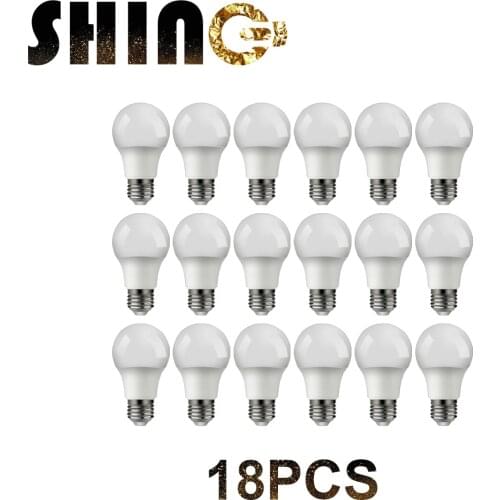 18PCS A60 9w E27 3000K Energy Saving Lamp For Home Office Interior Decoration