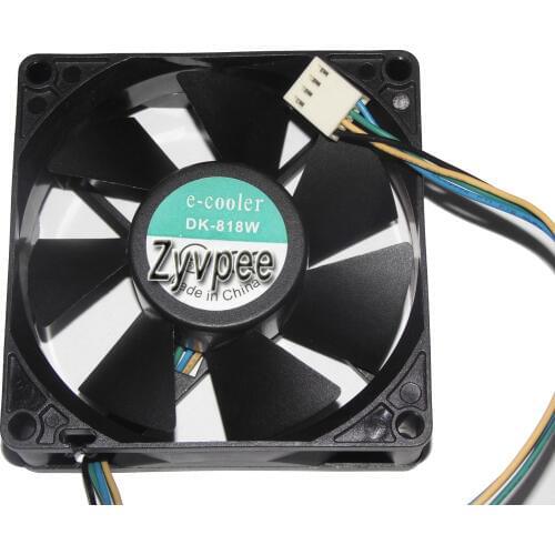 EVERFLOW 80*25mm 8CM R128025DU 12V 0.24A 4 wires 4 Pins Case Fan CPu cooler