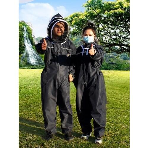 Beekeeping tool for gabardine breathable full body beekeepr clothes dark bule bee suit costume of farms suit beekeeping tools