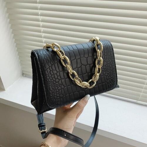 Small Solid Color PU Leather Bag Crossbody 2021 Summer Luxury Brand Shoulder Chain Design Female Handbags And Purses Totes