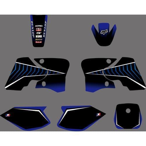 New Team Graphic Background Decal And Sticker Kit For Yamaha TTR90 TTR 90 2000 2001 2002 2003 2004 2005 2006 2007