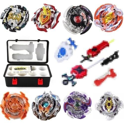 Burst New Bayblade Set Bey toys Blade Blades Toys For Children Spinning Top 12 top+3 Launchers+1 Handle+1 Plastic Box