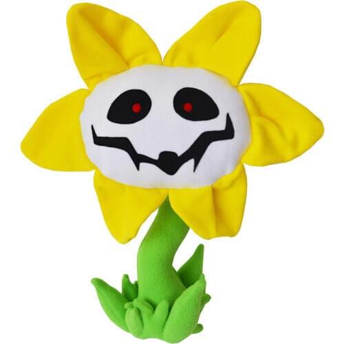 25cm Undertale Sunflower Plush Toys Cute Anime Sunflower Plush Toy Soft Stuffed Toys Doll for Children Kids Gifts