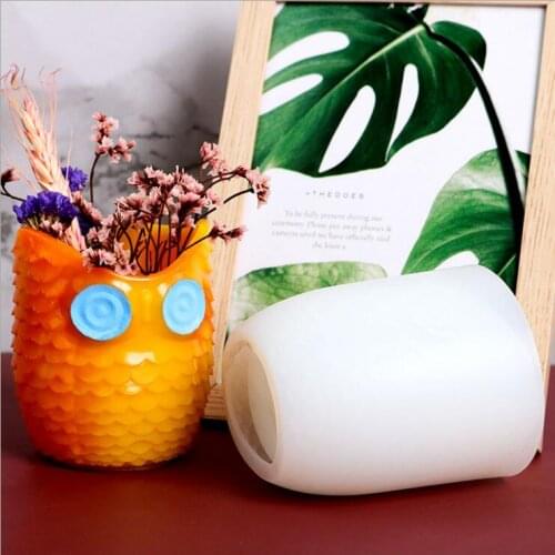 Transparent Silicone Mould Dried Flower Resin Decorative Craft DIY Owl pen holder Mold Epoxy Resin Molds For Jewelry