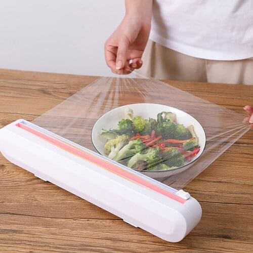 Cutting The Wrap Film Cartridge Kitchen Food Cling Film Plastic Cutter Cutting Box Healthy environmental protection Safety conve