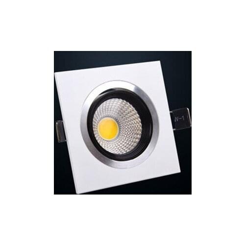 1pcs Bright Recessed White Led Downlight Cob 5w7w corlor Spot Light Decoration Ceiling Lamp Ac 110v 220v
