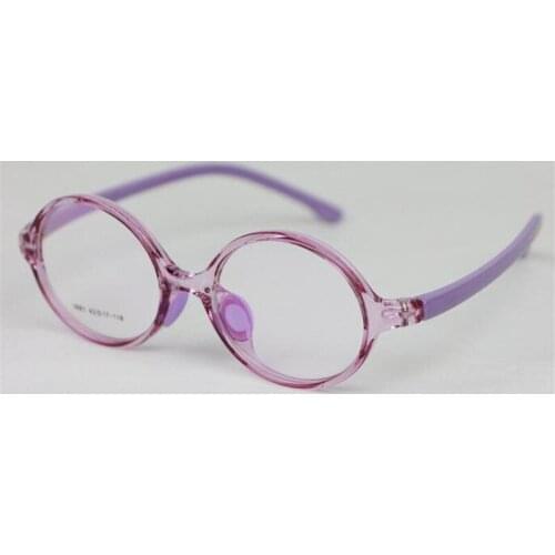 Ultralight TR Round Children Eyeglasses Frame Cute Transparent Design Boy Girl Farsighted Optical Frame Decorative Glasses C024