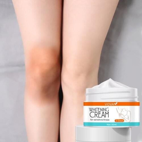 VOVA Armpit Whitening Cream Skin Lightening Bleaching Cream Underarm Dark Skin Legs Knees Body Whitening Intimate Body Lotion
