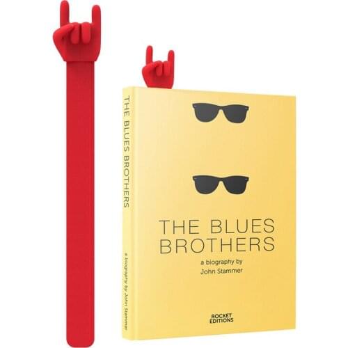 1pcs Creative Rock Gesture Bookmark Cute Silicone Bookmark Book Promotion Gift Student Reading Bookmark