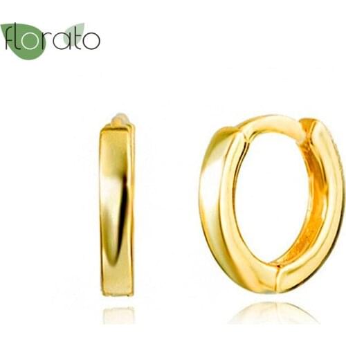 925 Sterling Silver Prevent Allergy Hoop Earrings for Women Simple Lovely Girls Huggies Small Earrings Girls Jewelry