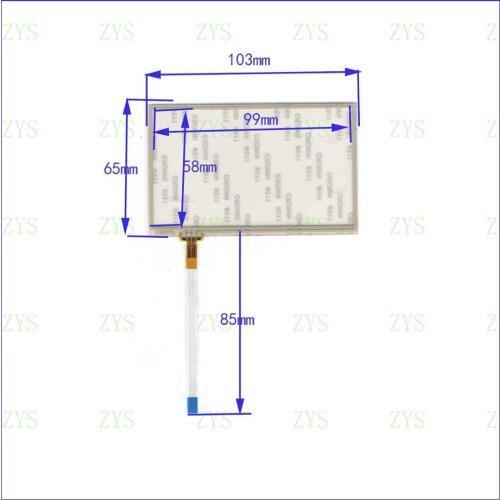 ZhiYuSun For car radio 103*65mm 4.3inch 4 line For Car DVD touch screen panel Sensor glass