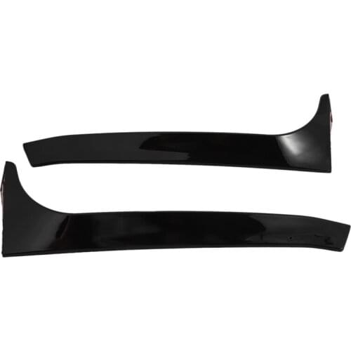 1 Pair Gloss Black Rear Window Side Spoiler Stickers Trim Cover for V-W Golf 6 MK6 GTI/GTR/GTD 2008 2009-2013 Canards Splitter