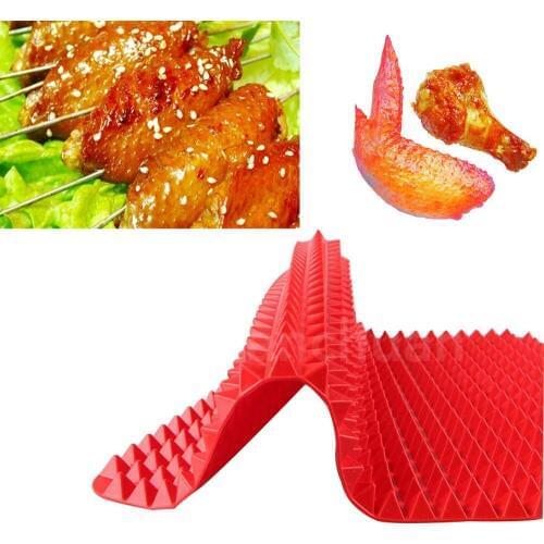 1PC Non Stick Silicone Barbecue Grill Mats BBQ Pyramid Pan Microwave Oven Mat Cooking Bread Mat Cook Tools