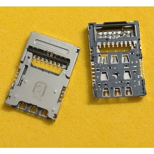 10pcs/lot Original new For LG K8 K350 K350N K4 M160 V10 V20 H968 H900 VS990 SIM Memory Card Reader Socket Slot Replacement