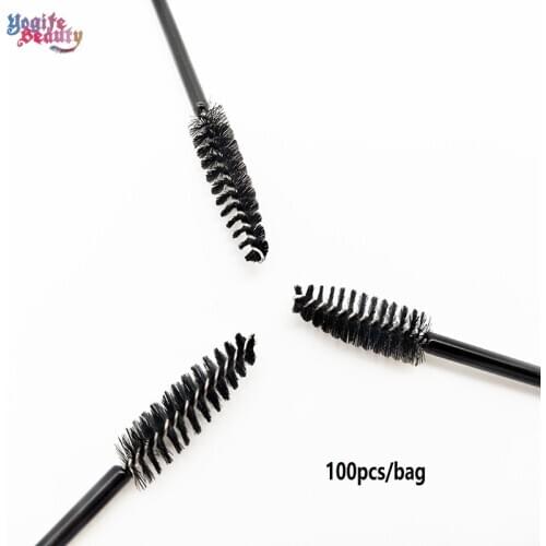 100pcs/Lot Soft Disposable Eyelash Extension Brush Individual Applicators for Makeup from Yogife Beauty