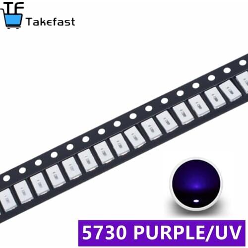 1000PCS 5630/5730 SMD/SMT UV/purple Light chip lamps 395-400nm LED crystal Clear beads LED GOOD quality