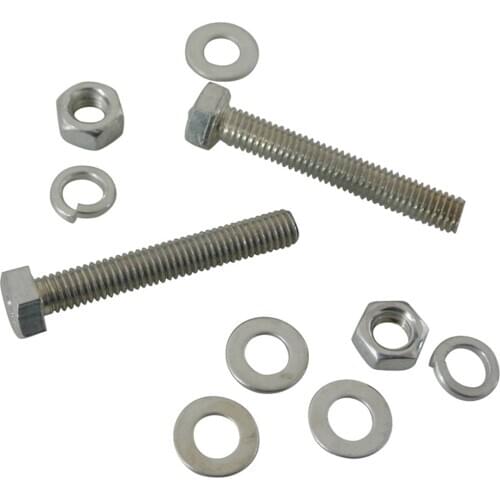 2 Items Of Hex Bolt Set Screw 4.8 Grade Steel M6X30mm Full Thread With Nuts