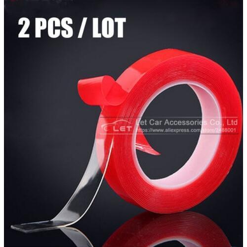 2PCS/LOT Super Strong Double-sided Transparent Clear Acrylic Foam Adhesive VHB Tape Multi-role Tape (6mm-30mm) 3 Meters