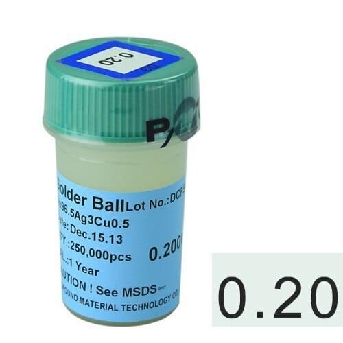 Lead-free 250k 0.2mm solder balls BGA reballing soldering balls