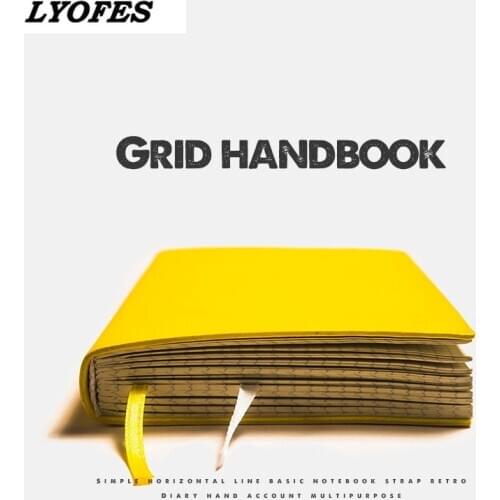 Bullet Dotted Notebooks Journals Retro Soft PU Cover A5 A6 Grid Diary Thick Journal Agenda Planner Office School Supplies