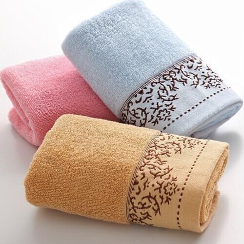 Pure cotton jacquard thickened soft adult face towel customization supermarket advertising gift cotton face towel 73*33 2pcs