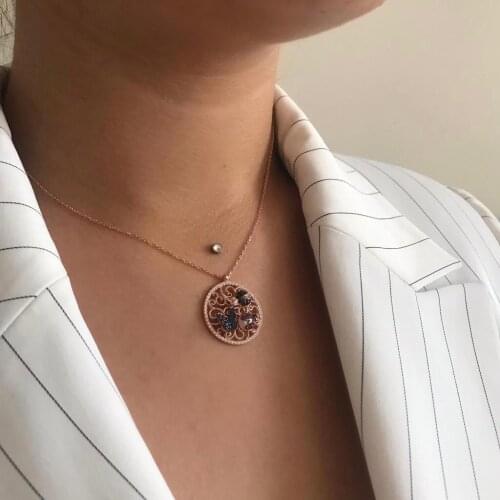 Gothic Love 925 Sterling Silver Necklace Women Girls Gift Jewelry Accessories Fashion Handmade Elegant Chain