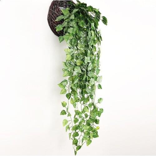 Artificial Plant Vines Wall Hanging Simulation Rattan Leaves Branches Green Plant Ivy Leaf Home Wedding Decoration Plant-Fall
