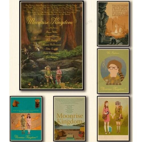 WTQ Canvas Painting Wes Anderson Movie Moonrise Kingdom Retro Poster Wall Decor Wall Art Picture Room Decor Home Decor