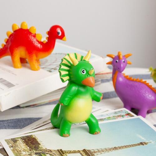 Mini Cute Resin Cartoon Dinosaur Cake Decoration Kids Room Decoration Statue Home Office Desk Decorative Ornament Toy Gift