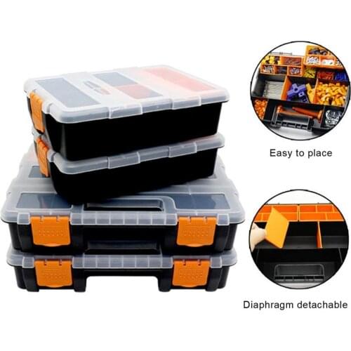 Multifunction Toolbox Screw Parts Storage Box Maintenance Electrician Tool Box Hardware Car Repair Anti-fall Box Accessories