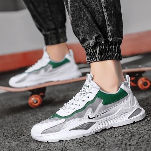 Mens Shoes 2021 New Fashion Shoes Summer Mesh Air Permeable Small White Shoes Mens Casual Board Shoes Light Sports Shoes