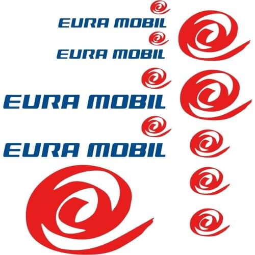 For Eura Mobil autocollant sticker camping car caravane caravan 10Pcs Car Styling