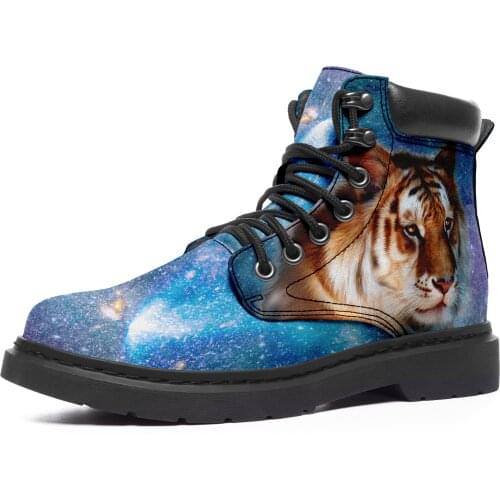 Custom New Design High-Quality Dropshipping Wholesale Fashion Boots Shoes For Women 2021 Animal Print Tiger Cool Winter